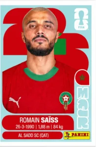 Romain Saiss Morocco Base Sticker Panini World Cup 2026