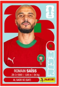 Romain Saiss Morocco Parallel Sticker Panini World Cup 2026