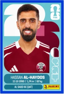 Hassan Al-Haydos Qatar Base Sticker Panini World Cup 2026