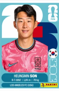 Heungmin Son South Korea Star Sticker Panini World Cup 2026