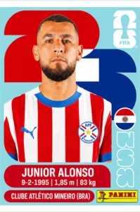 Junior Alonso Paraguay Base Sticker Panini World Cup 2026