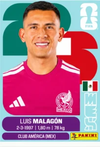 Luis Malagon Mexico Base Sticker Panini World Cup 2026