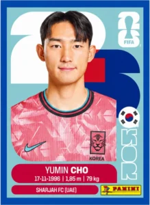 Yumin Cho South Korea Base Sticker Panini World Cup 2026