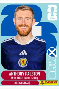 Anthony Ralston Scotland Base Sticker Panini World Cup 2026