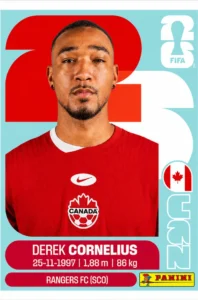 Derek Cornelius Canada Base Sticker Panini World Cup 2026