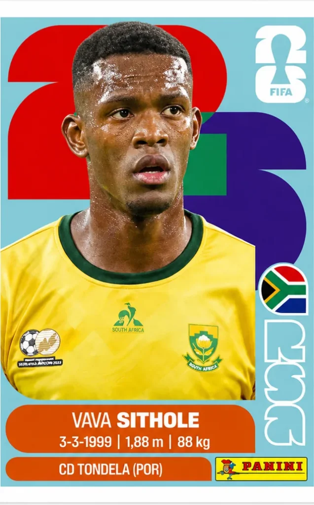 Vava Sithole South Africa Base Sticker Panini World Cup 2026