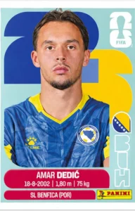 Amar Dedic Bosnia Base Sticker Panini World Cup 2026