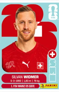Silvan Widmer Switzerland Base Sticker Panini World Cup 2026