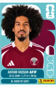 Akram Hassan Afif Qatar Base Sticker Panini World Cup 2026