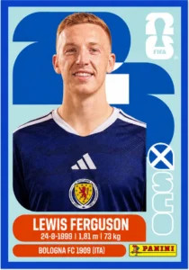 Lewis Ferguson Scotland Base Sticker Panini World Cup 2026
