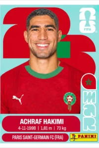 Achraf Hakimi Morocco Star Sticker Panini World Cup 2026