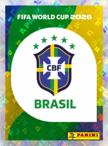 Escudo Brazil CBF (Holographic) Sticker Panini World Cup 2026