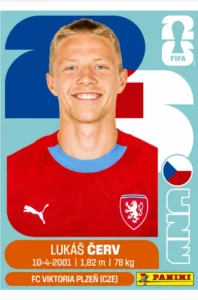 Lukas Cerv Czechia Base Sticker Panini World Cup 2026