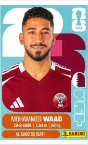 Mohammed Waad Qatar Base Sticker Panini World Cup 2026