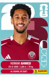 Homam Ahmed Qatar Base Sticker Panini World Cup 2026