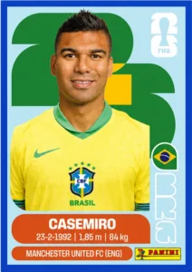 Casemiro Brazil Star Sticker Panini World Cup 2026