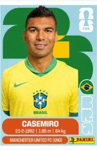 Casemiro Brazil Star Sticker Panini World Cup 2026