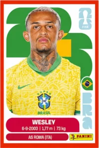 Wesley Brazil Star Sticker Panini World Cup 2026