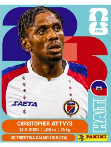 Christopher Attys Haiti Base Sticker Panini World Cup 2026