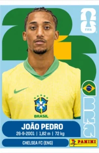Joao Pedro Brazil Star Sticker Panini World Cup 2026