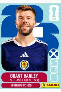 Grant Hanley Scotland Base Sticker Panini World Cup 2026