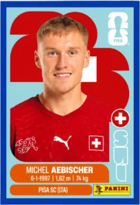 Michel Aebischer Switzerland Base Sticker Panini World Cup 2026