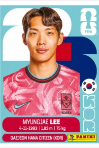 Myungjae Lee South Korea Base Sticker Panini World Cup 2026