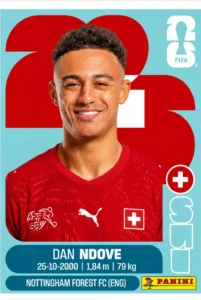Dan Ndoye Switzerland Base Sticker Panini World Cup 2026