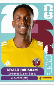 Meshaal Barsham Qatar Base Sticker Panini World Cup 2026