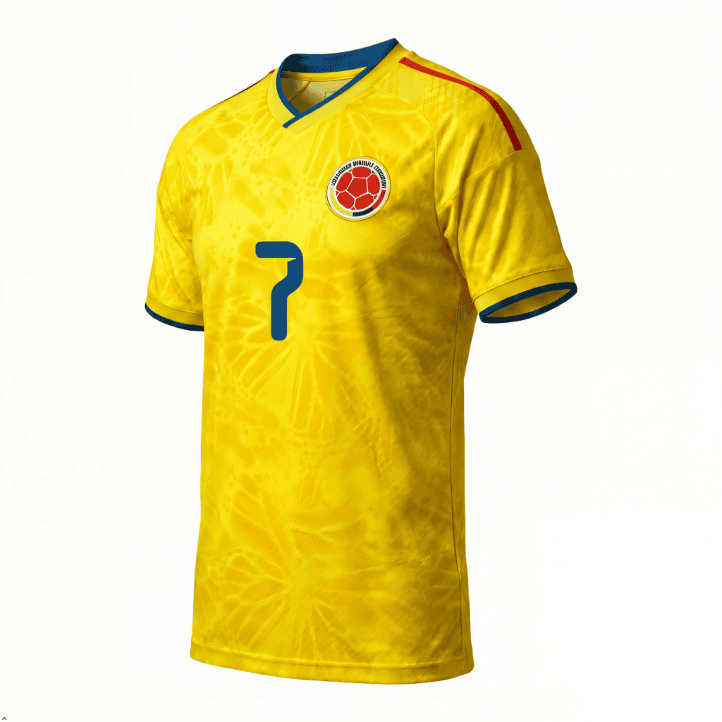 Colombia FCF Home Fan Jersey No. 7 Luis Díaz FIFA World Cup 2026