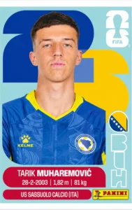 Tarik Muharemovic Bosnia Base Sticker Panini World Cup 2026