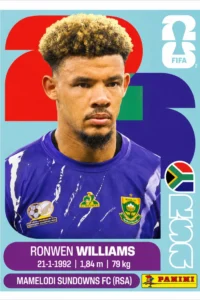 Ronwen Williams South Africa Base Sticker Panini World Cup 2026