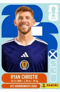 Ryan Christie Scotland Base Sticker Panini World Cup 2026