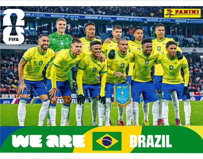 We Are Brazil Team Photo Sticker Panini World Cup 2026