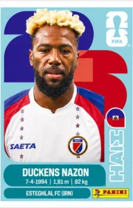 Duckens Nazon Haiti Base Sticker Panini World Cup 2026