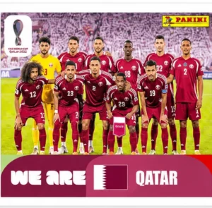 We Are Qatar Team Photo Sticker Panini World Cup 2026
