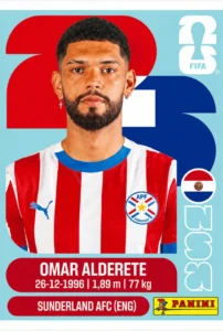 Omar Alderete Paraguay Base Sticker Panini World Cup 2026