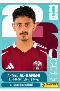 Ahmed Al-Ganehi Qatar Base Sticker Panini World Cup 2026