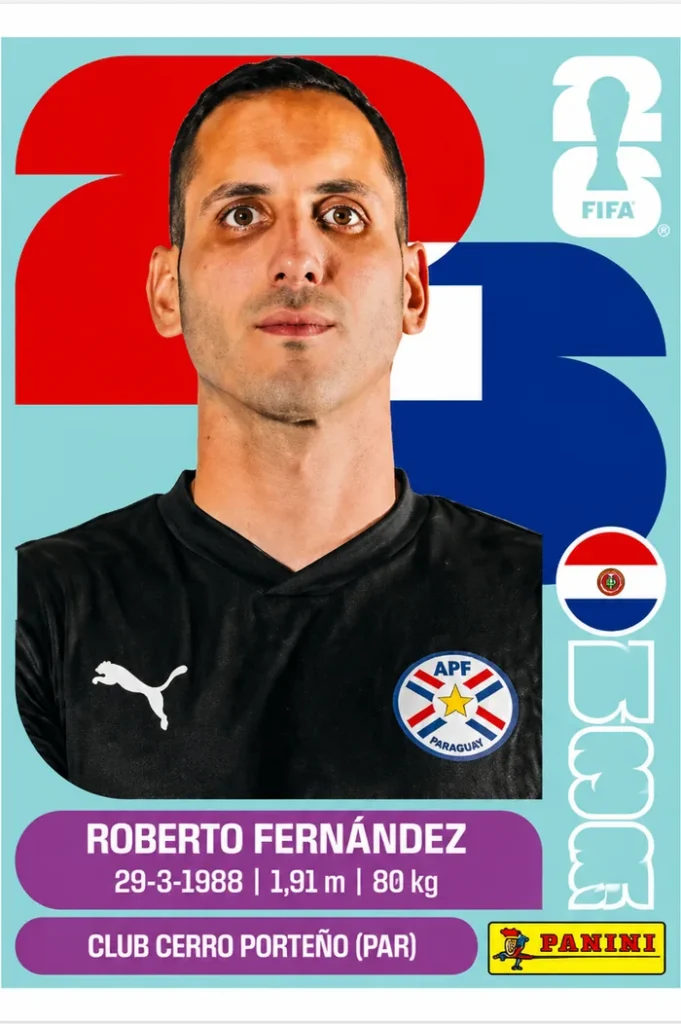 Roberto Fernandez Paraguay Base Sticker Panini World Cup 2026