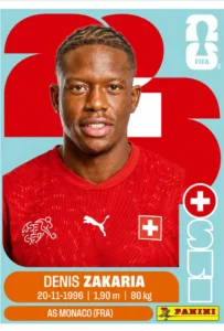 Denis Zakaria Switzerland Star Sticker Panini World Cup 2026