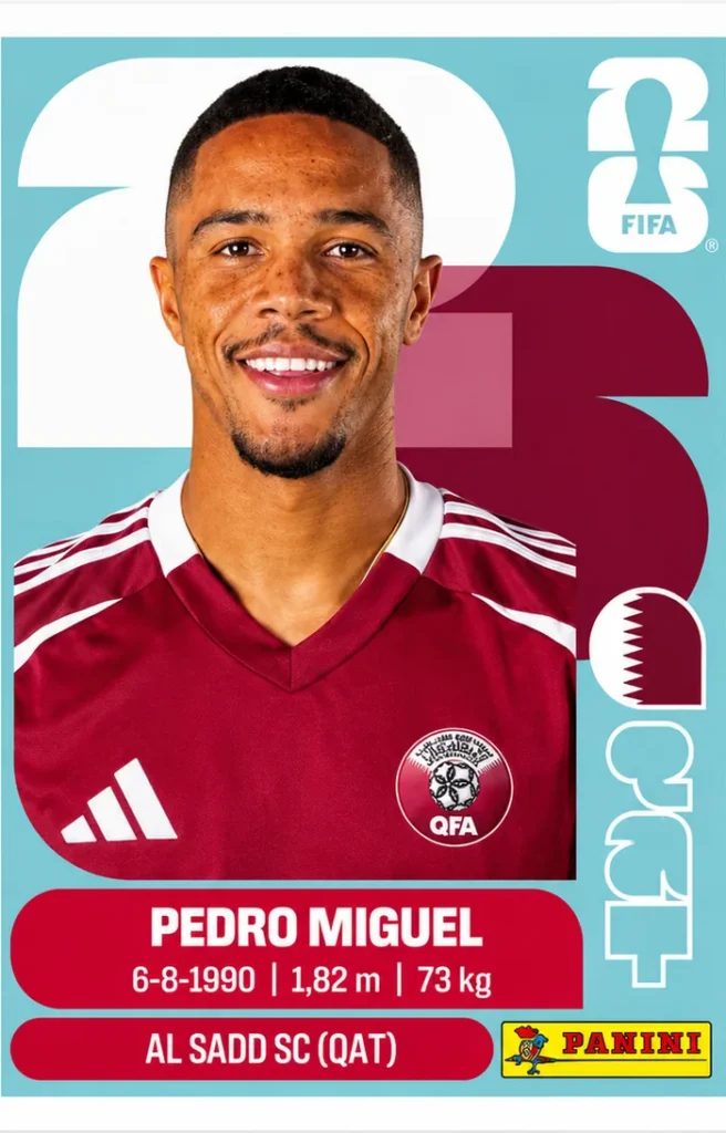 Pedro Miguel Qatar Base Sticker Panini World Cup 2026