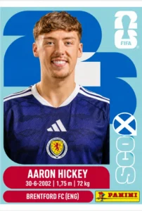 Aaron Hickey Scotland Base Sticker Panini World Cup 2026