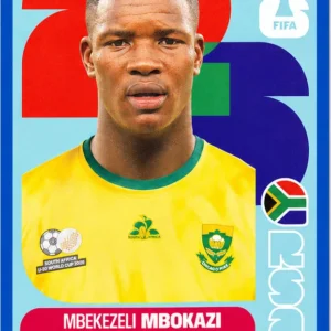 Mbekezeli Mbokazi South Africa Base Sticker Panini World Cup 2026