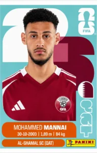Mohammed Mannai Qatar Base Sticker Panini World Cup 2026