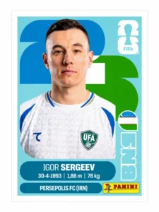 Panini WC2026 – Igor Sergeev (Uzbekistan)